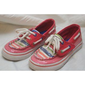 SPERRY Size10.5M Youth Toddler Pink White Green